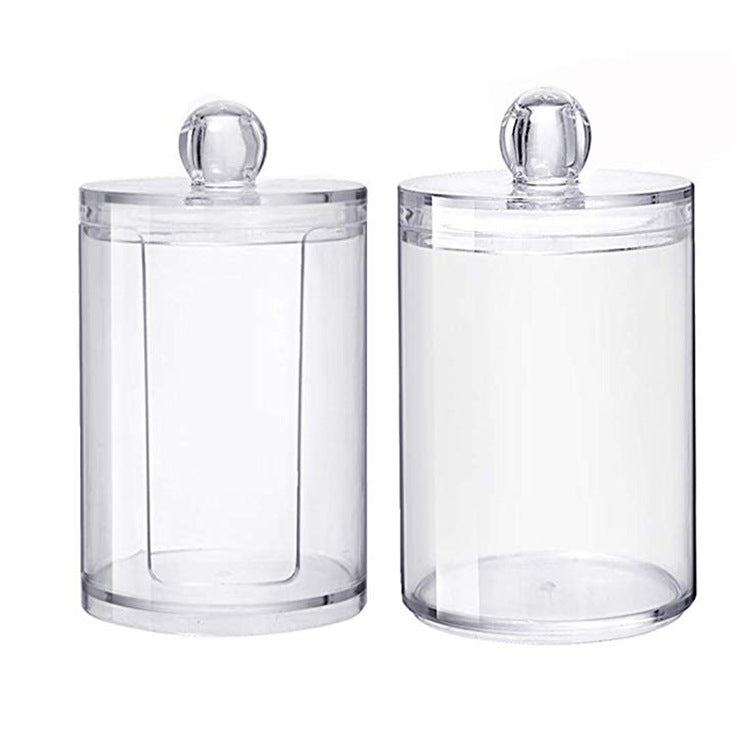 Clear Cotton Pad & Swab Holder – Makeup Storage Box