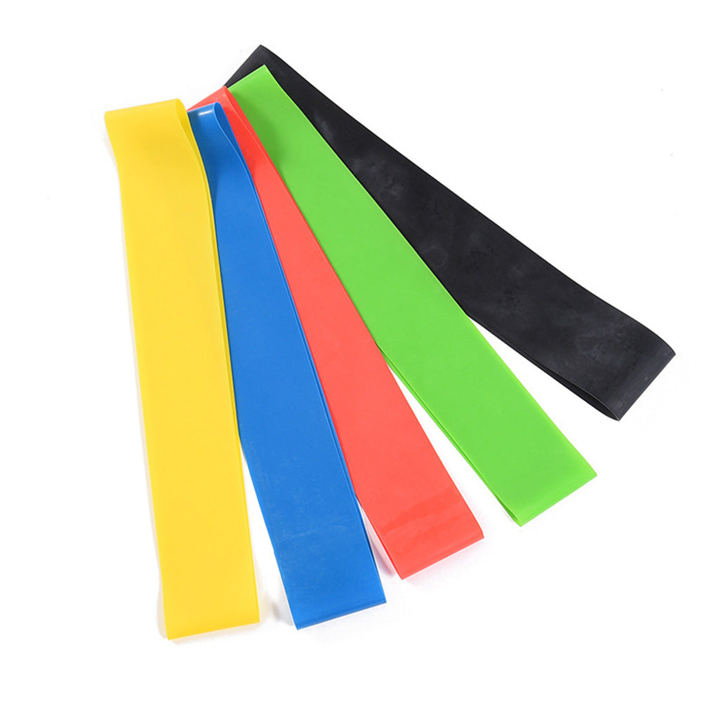 Elastic Workout Bands – Set of 5 for Yoga & Fitness