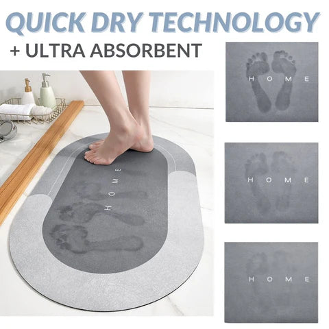 Magic Diatom Bath Mat – Quick Dry, Non-Slip & Stylish Bathroom Essential