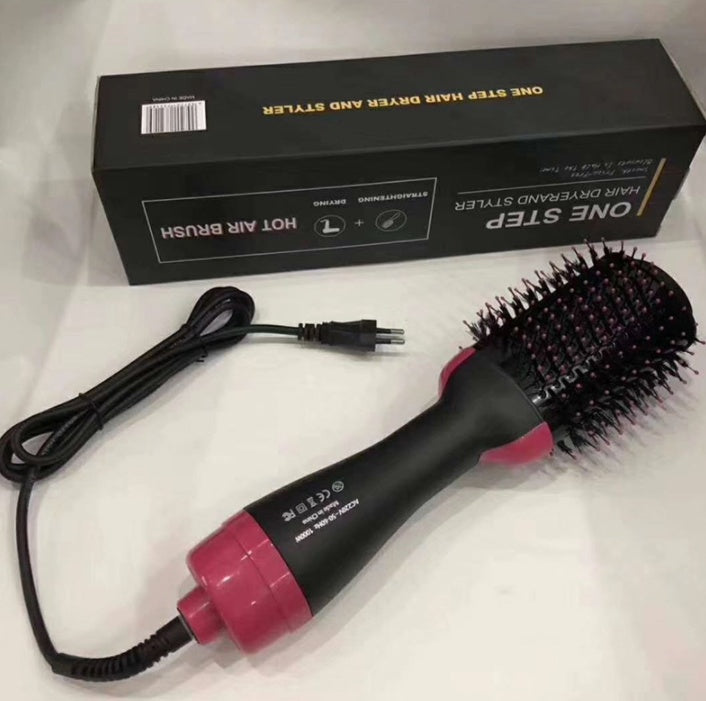 Multifunctional Hot Air Comb  Cross-Border Three-In-One Hair Dryer Curler Straight Hair Comb Styling Comb