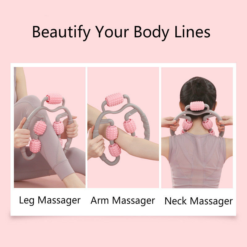 4-Wheel Trigger Point Massager – Neck, Arms & Legs Relief