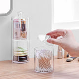 Clear Cotton Pad & Swab Holder – Makeup Storage Box