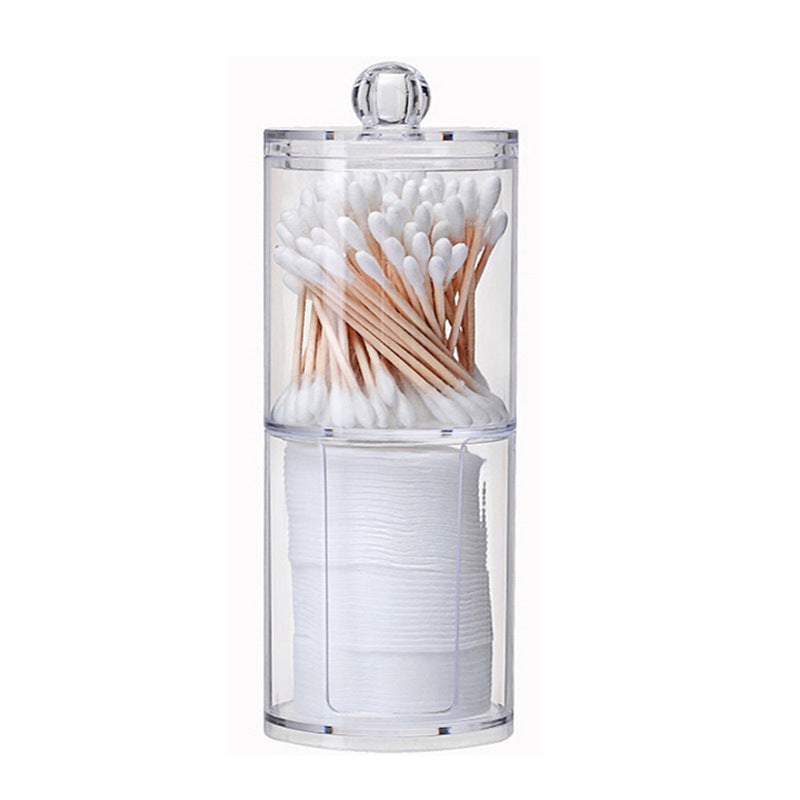 Clear Cotton Pad & Swab Holder – Makeup Storage Box