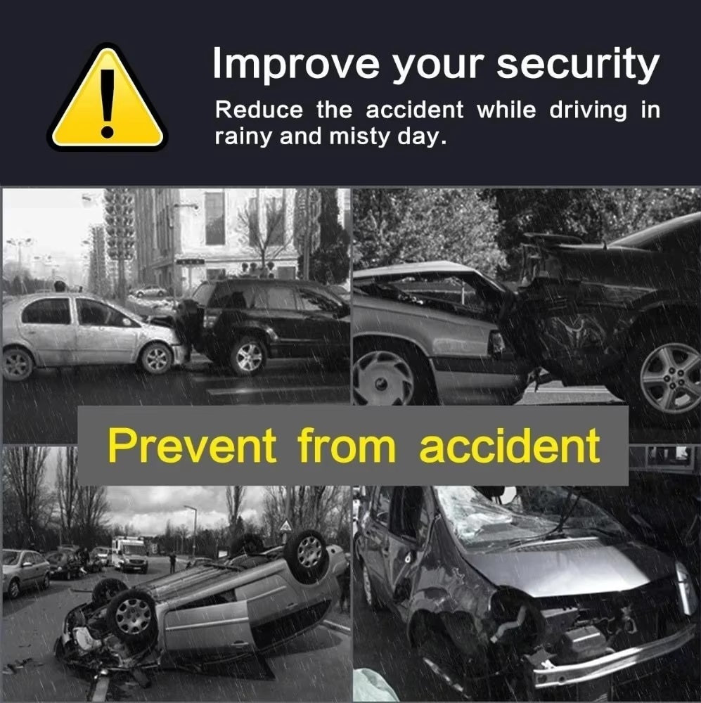 Rainproof Mirror Film – Anti-Fog Car Stickers (2-Pack)