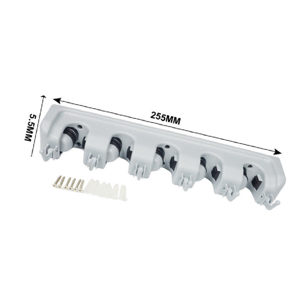 Mop and Broom Wall Rack | Closet & Garage Organizer