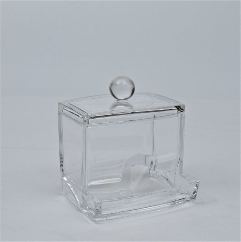 Clear Cotton Pad & Swab Holder – Makeup Storage Box