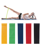 Elastic Workout Bands – Set of 5 for Yoga & Fitness