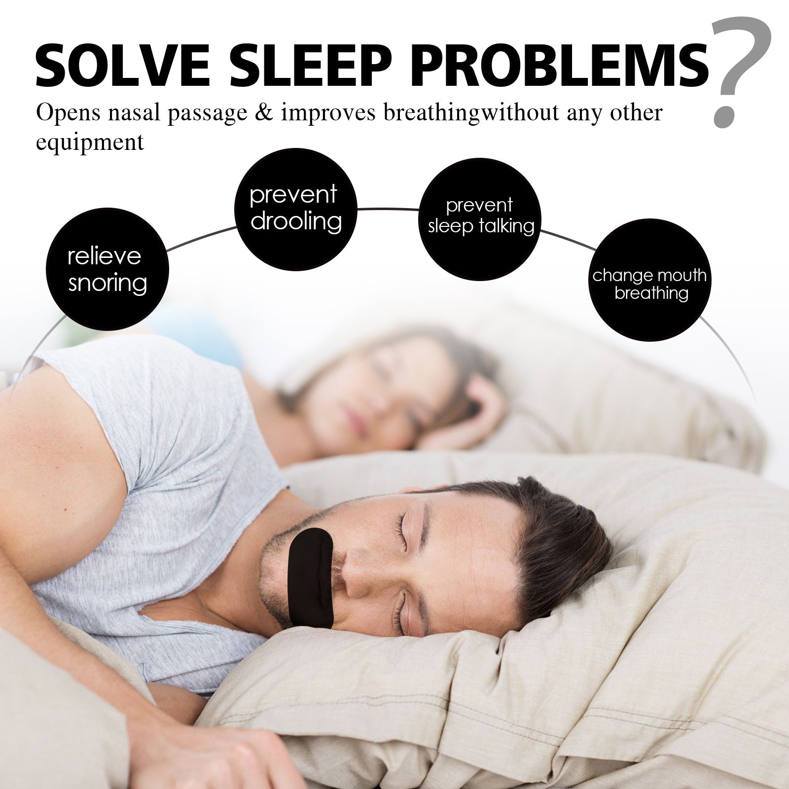 Mouth Tape for Snoring – Sleep Patch for Adults