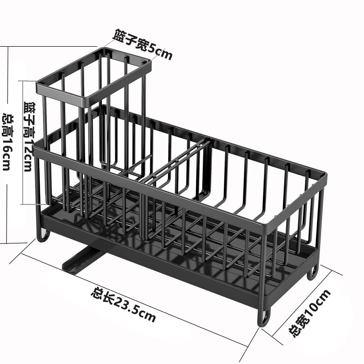 Kitchen Stainless Steel Sponge And Cloth Storage Rack