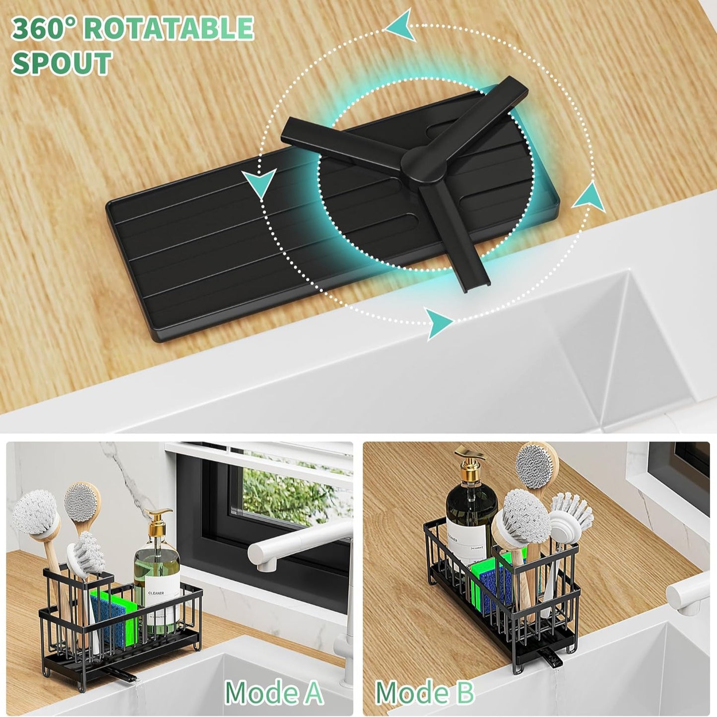 Kitchen Stainless Steel Sponge And Cloth Storage Rack