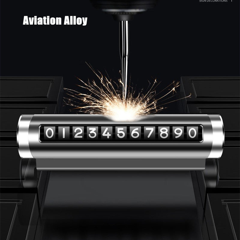 Car Parking Plate – Rotating Number Display