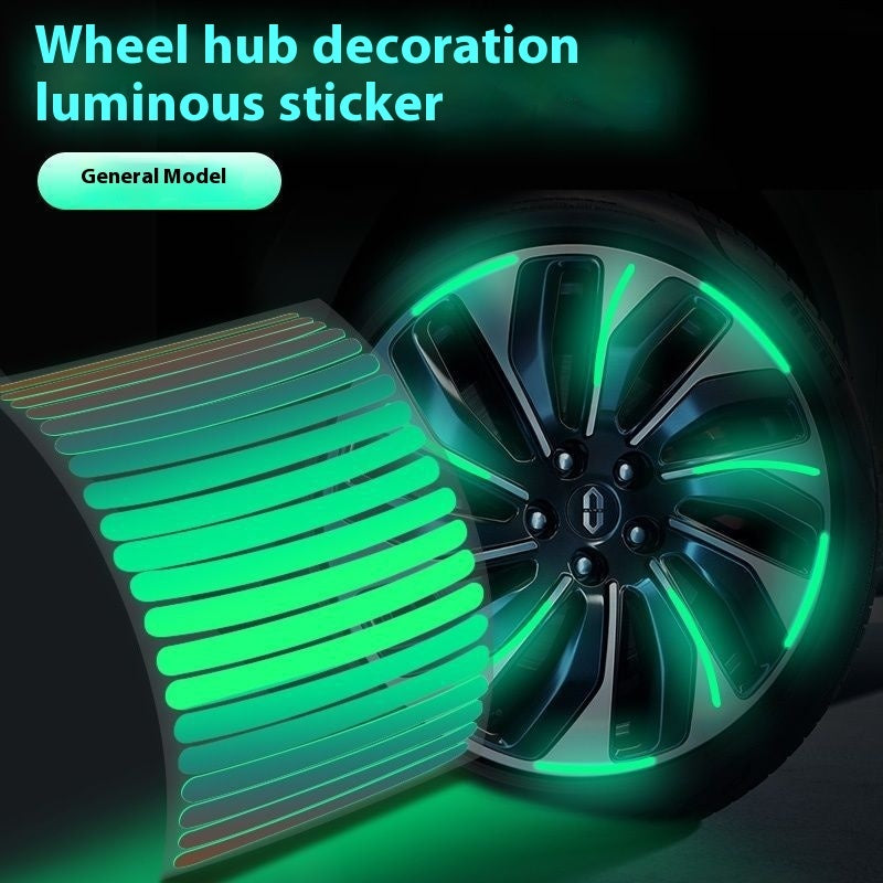 Reflective Car Stickers – Wheel & Door Safety Tape