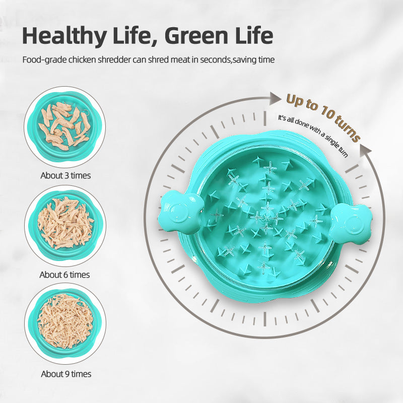 Chicken Shredder Tool – Twist & Grind | Anti-Slip, Dishwasher Safe, Ergonomic Meat Shredder for Chicken Breast, Pet Food, More