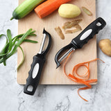 Straight Plastic PP Handle Stainless Steel Peeler
