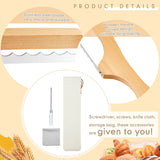 Premium Wooden Bread Bow Knife – Serrated Edge for Perfect Slicing